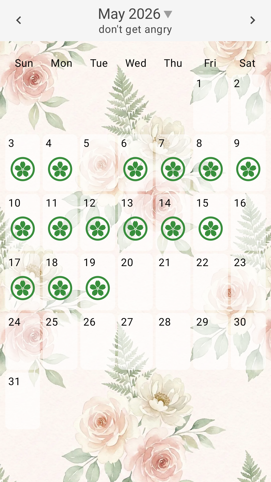 Simple Stamp Background Flower