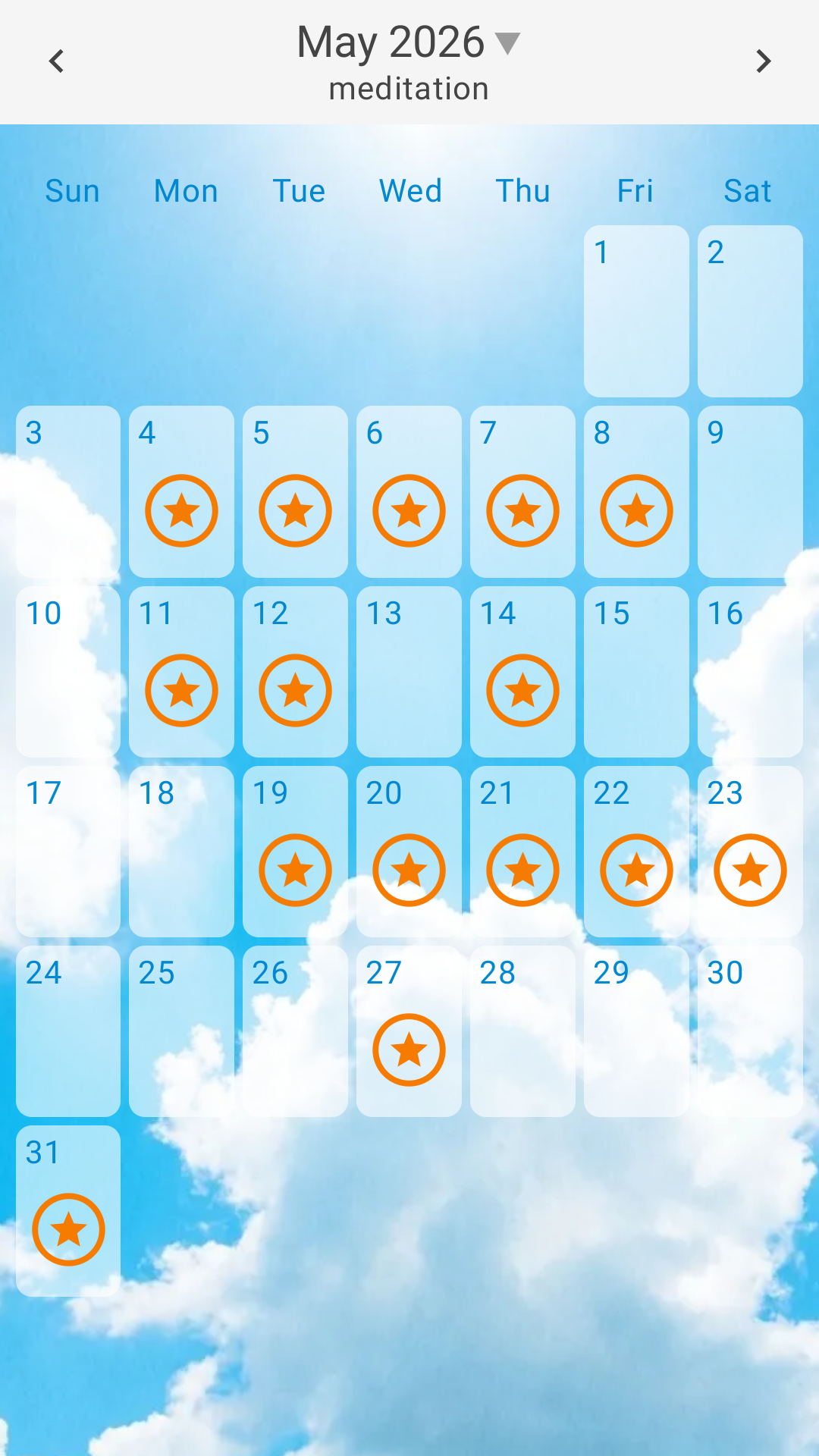 Simple Stamp Background BlueSky