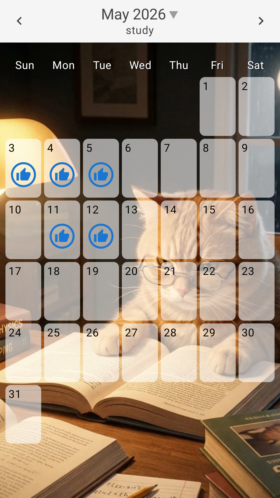 Simple Stamp Background StudyCat