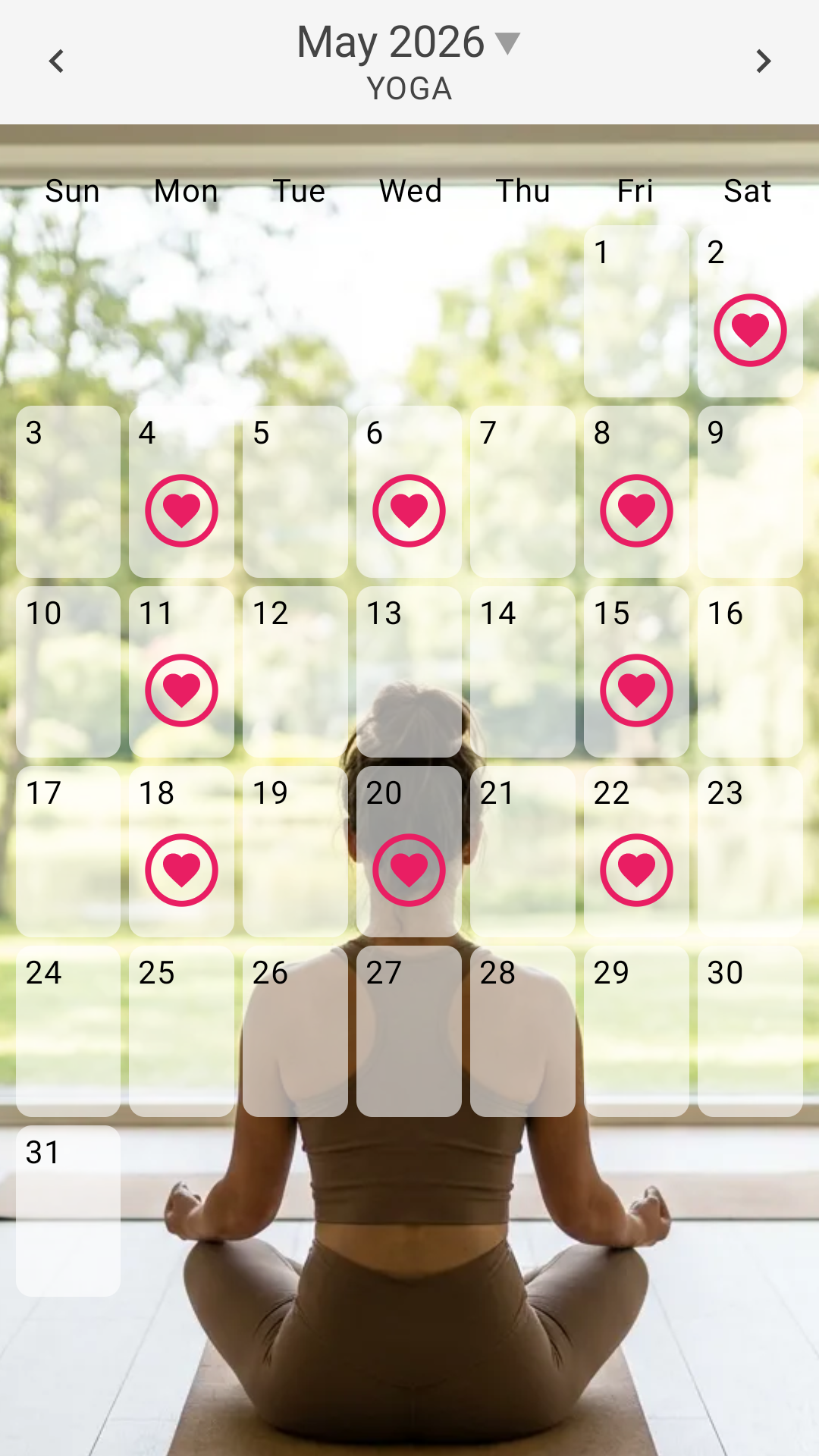 Simple Stamp Background YOGA